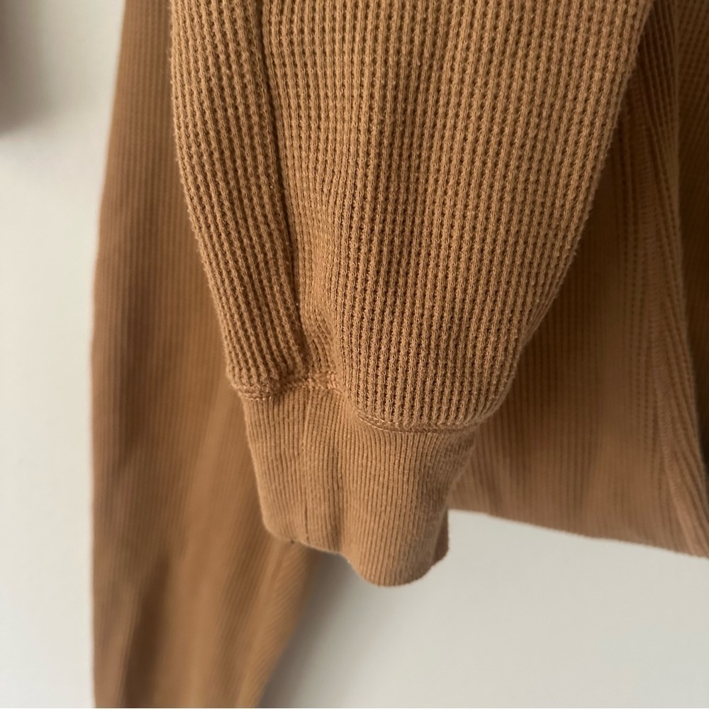 Skims Waffle Knit Onesie Camel Sz Medium Loungewear - Picture 10 of 14